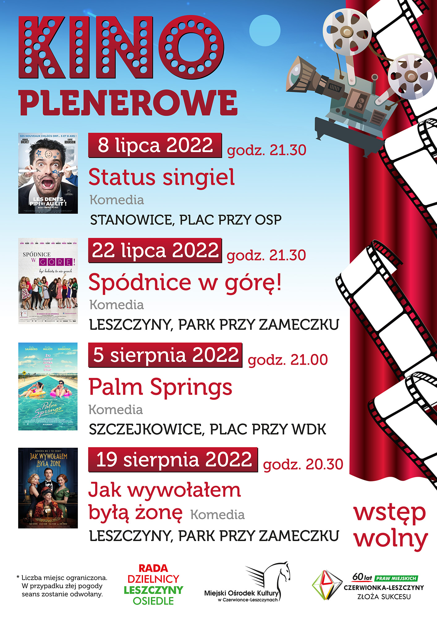 Plakat - kino plenerowe